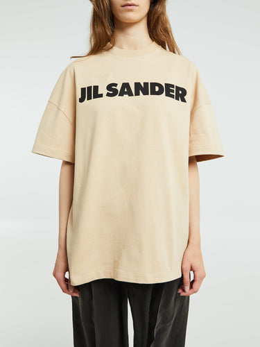 Jil Sander - Logo T-Shirt in Dark Sand