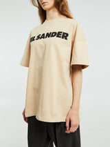 Jil Sander - Logo T-Shirt in Dark Sand