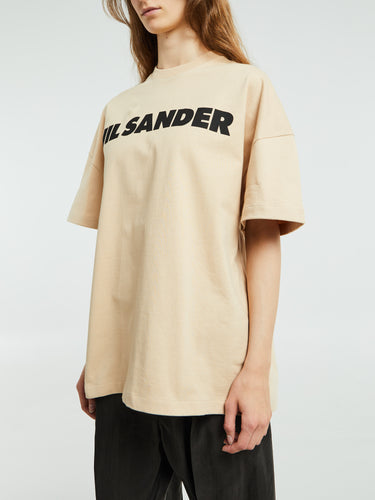Jil Sander - Logo T-Shirt in Dark Sand