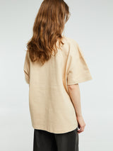 Jil Sander - Logo T-Shirt in Dark Sand