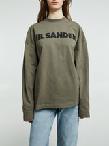 Jil Sander - Logo T-Shirt in Thyme Green