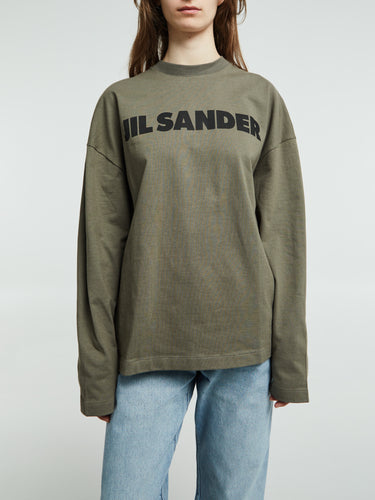 Jil Sander - Logo T-Shirt in Thyme Green