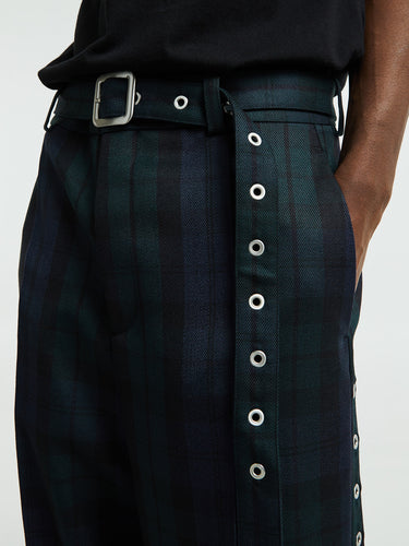 Jil Sander - Checked Trousers in Blue