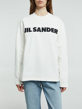 Jil Sander - Cotton Long Sleeve Shirt in Porcelain