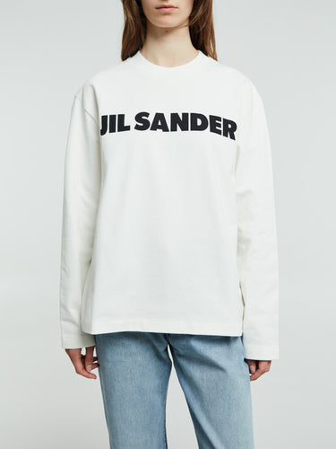 Jil Sander - Cotton Long Sleeve Shirt in Porcelain