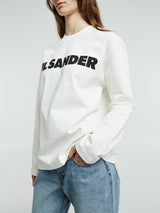 Jil Sander - Cotton Long Sleeve Shirt in Porcelain