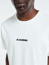 Jil Sander - Cotton Crewneck T-Shirt in Porcelain