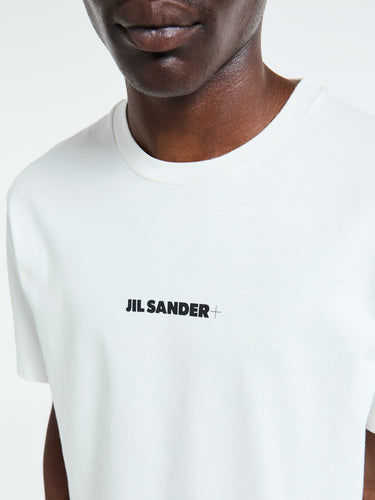 Jil Sander - Cotton Crewneck T-Shirt in Porcelain
