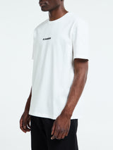 Jil Sander - Cotton Crewneck T-Shirt in Porcelain