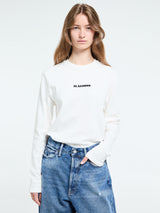Jil Sander - Logo T-Shirt in Porcelain
