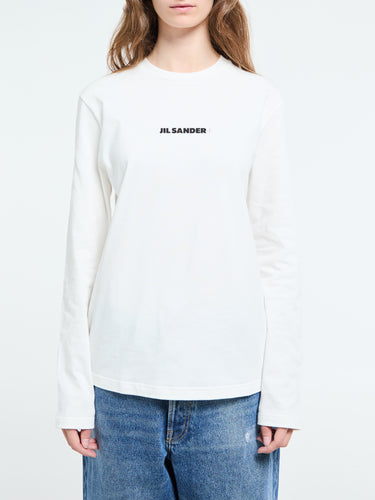 Jil Sander - Logo T-Shirt in Porcelain