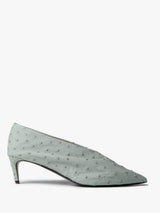 Khaite - Miriam Pump 50mm Heels in Frost Ostrich