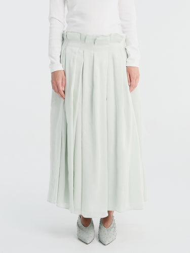 Khaite - Astrid Skirt in Ice Green