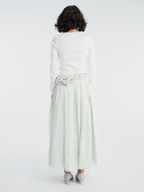 Khaite - Astrid Skirt in Ice Green
