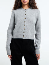Khaite - Everheart Cardigan in Fog