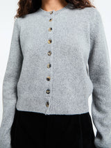 Khaite - Everheart Cardigan in Fog