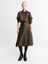 Khaite - Nania Skirt in Bark