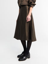 Khaite - Nania Skirt in Bark