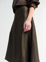 Khaite - Nania Skirt in Bark