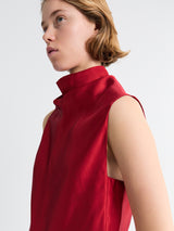 Khaite - Daria Dress in Crimson