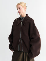 Khaite - Odin Jacket in Dark Brown