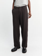 Lady White Co. - Jersey Trousers in Black Mushroom