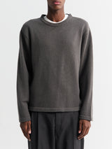 Lady White Co. - Wool Cashmere Sweater in Marine Grey