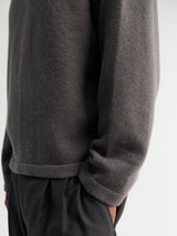 Lady White Co. - Wool Cashmere Sweater in Marine Grey