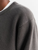 Lady White Co. - Wool Cashmere Sweater in Marine Grey