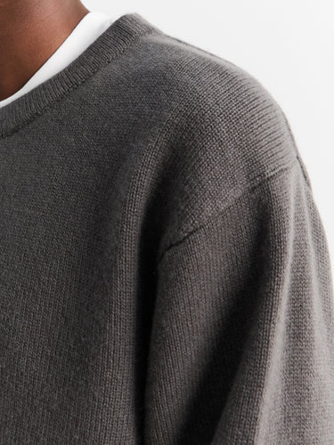 Lady White Co. - Wool Cashmere Sweater in Marine Grey
