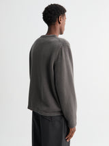 Lady White Co. - Wool Cashmere Sweater in Marine Grey