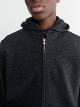 Lady White Co. - Wool Zip Hoodie in Charcoal