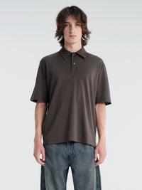 Lady White Co. - Interlock Two Button Polo in Flint