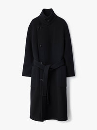 Lemaire - Wrap Coat in Black