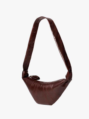 Lemaire - Small Croissant Bag in Chocolate Fondant