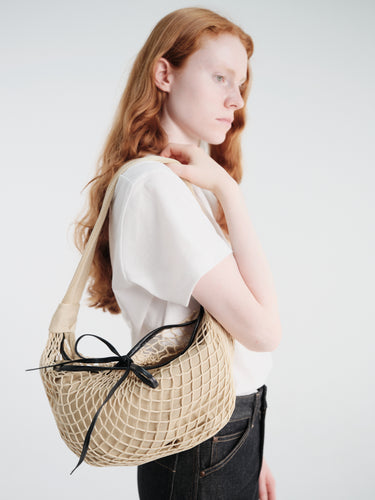 Lemaire - Fortune Croissant Filt Bag in Light Beige