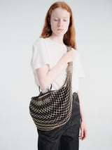 Lemaire - Big Fortune Croissant Filt Bag in Light Beige and Marron Glace