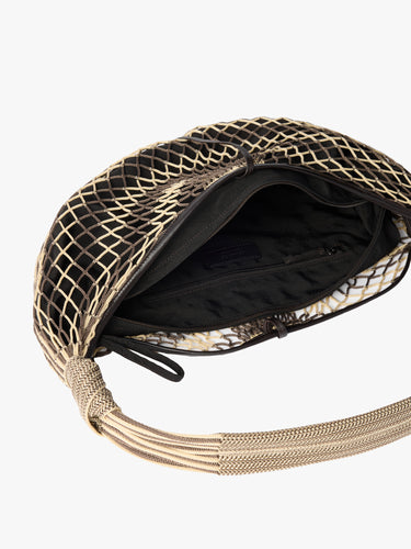 Lemaire - Big Fortune Croissant Filt Bag in Light Beige and Marron Glace