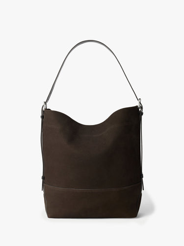 Lemaire - Belted Tote Bag in Ebony Brown
