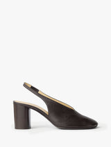 Lemaire - Glove Slingback 80 in Dark Chocolate