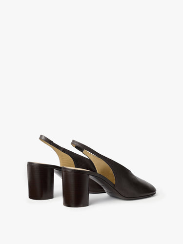 Lemaire - Glove Slingback 80 in Dark Chocolate