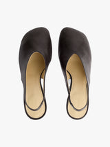 Lemaire - Glove Slingback 80 in Dark Chocolate