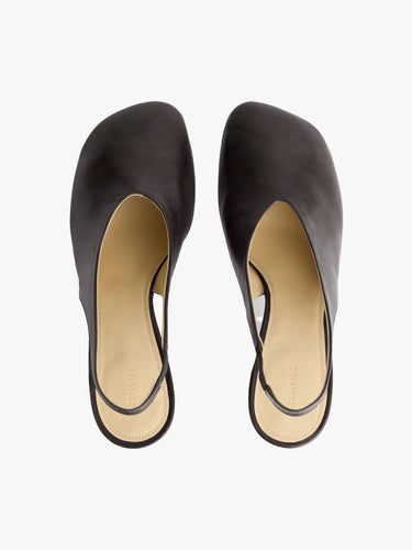 Lemaire - Glove Slingback 80 in Dark Chocolate