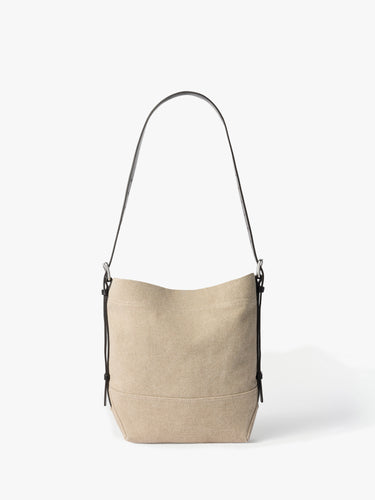 Lemaire - Small Belted Tote Bag in Dark Linen