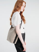 Lemaire - Small Belted Tote Bag in Dark Linen