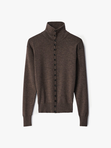 Lemaire - Buttoned Top in Ecorce Melange
