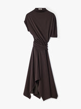 Lemaire - Twisted Dress in Licorice