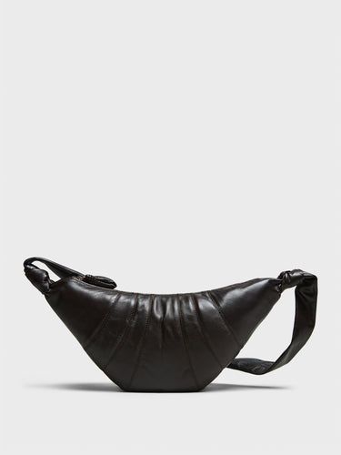 Lemaire - Medium Croissant Bag in Dark Chocolate