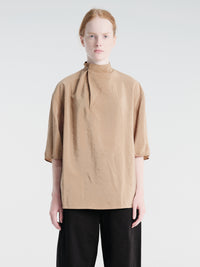Lemaire - Soft Collar Top in Toffee