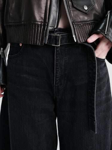 sacai - Denim Pants in Black